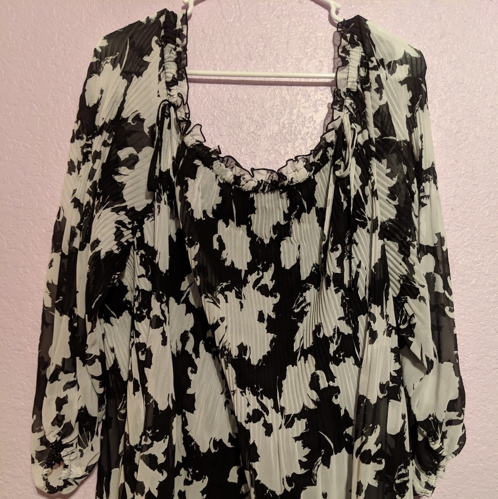 Sheer, Floral Shirt